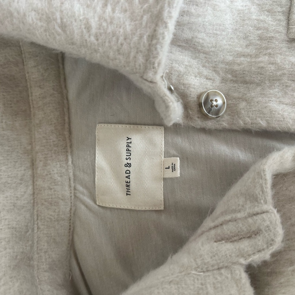 Cream Button-Up Jacket - Picture 2 of 3